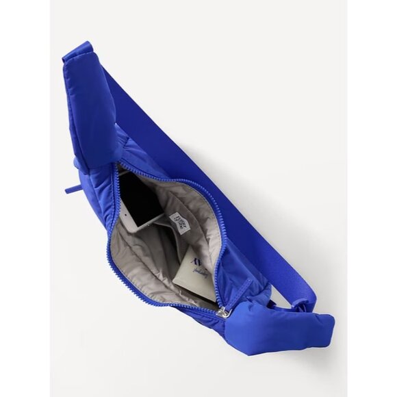 Athleta All About Small Crossbody Hobo Bag Varsity Blue - Picture 5 of 6